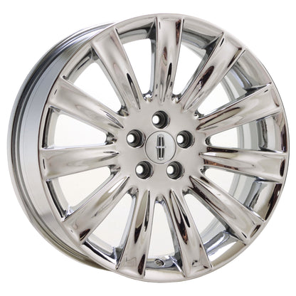 20" Lincoln MKS MKX Bright Chrome wheels rims Factory OEM set 3764