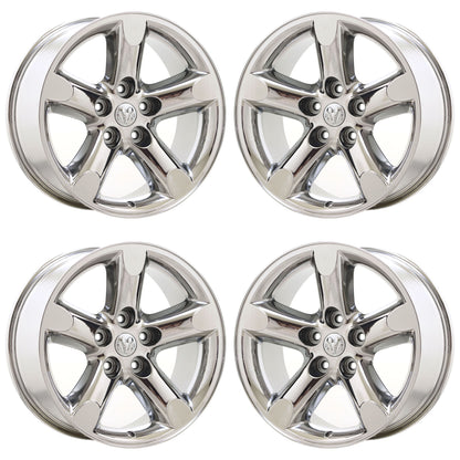 20" Dodge Ram 1500 Truck Bright Chrome wheels rims Factory OEM set 2267