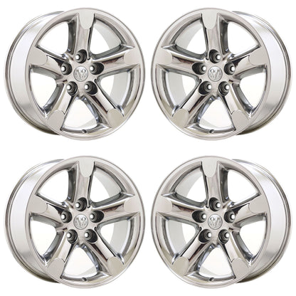 20" Dodge Ram 1500 Truck Bright Chrome wheels rims Factory OEM set 2267 EXCHANGE