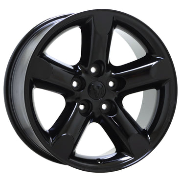 20" Dodge Ram 1500 Truck Gloss Black wheels rims Factory OEM set 2267