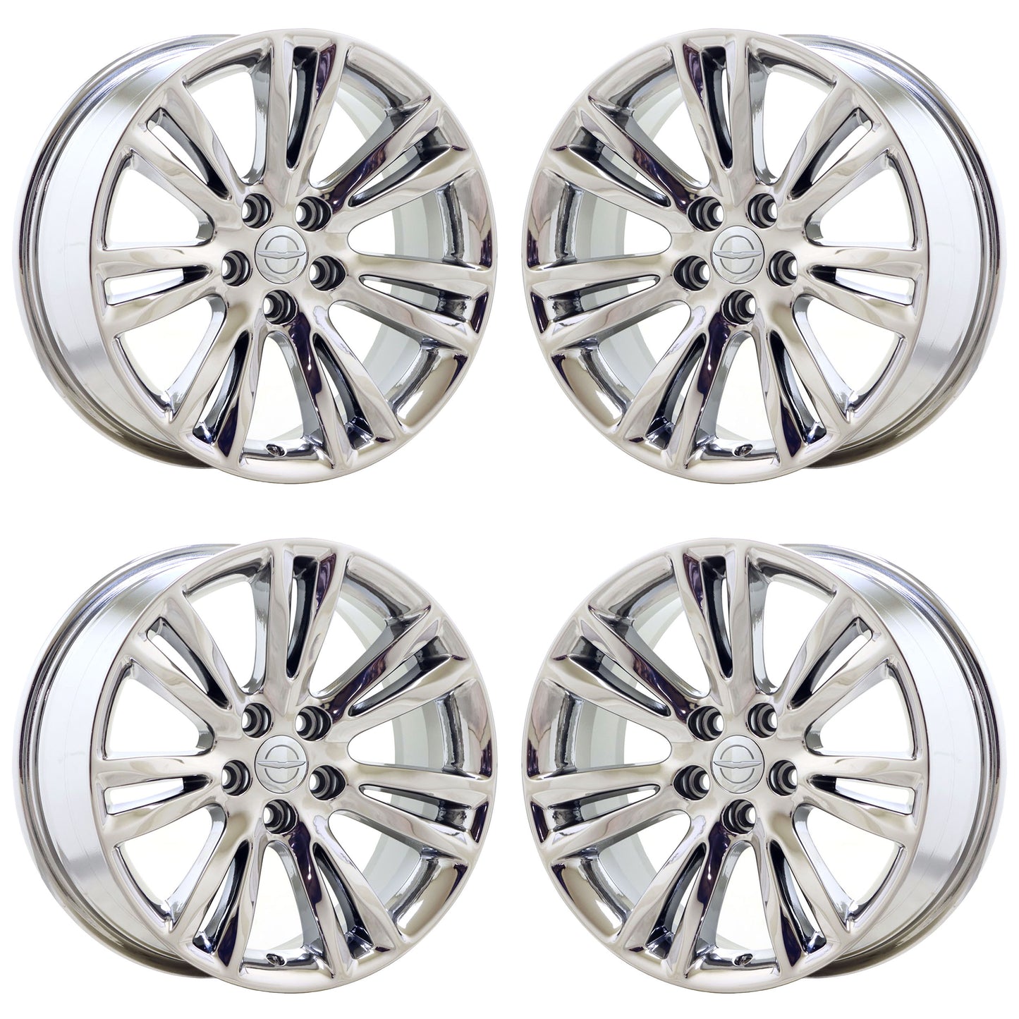 18" Chrysler 300 RWD Bright Chrome wheels rims Factory OEM set 2536