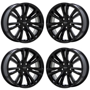 18" Chrysler 300 RWD Gloss Black wheels rims Factory OEM set 2536