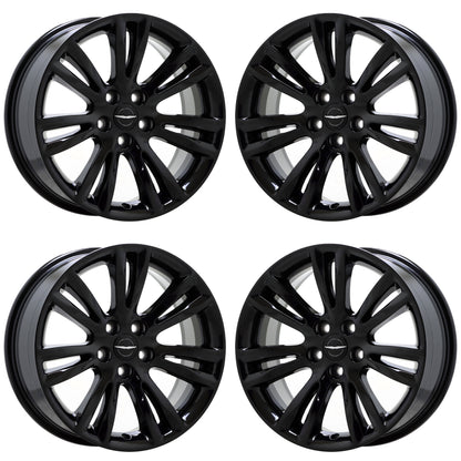 18" Chrysler 300 RWD Gloss Black wheels rims Factory OEM set 2536 EXCHANGE