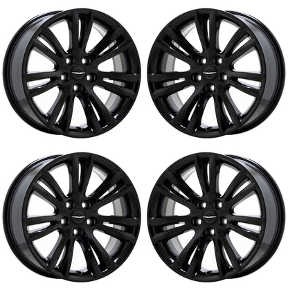 18" Chrysler 300 RWD Gloss Black wheels rims Factory OEM set 2536