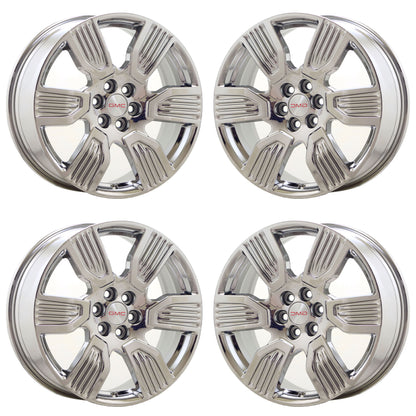 20" GMC Acadia Bright Chrome wheels rims Factory GM set 5952 EXCHANGE