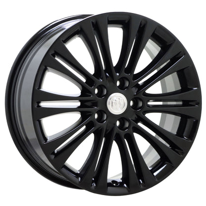 18" Buick Verano Gloss Black wheels rims Factory OEM set 4112