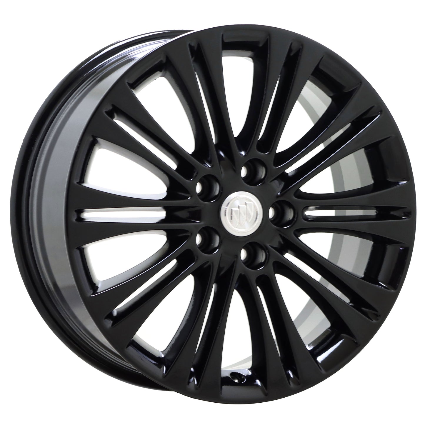 18" Buick Verano Gloss Black wheels rims Factory OEM set 4112