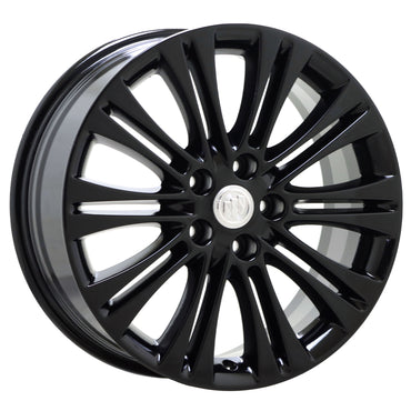 18" Buick Verano Gloss Black wheels rims Factory OEM set 4112