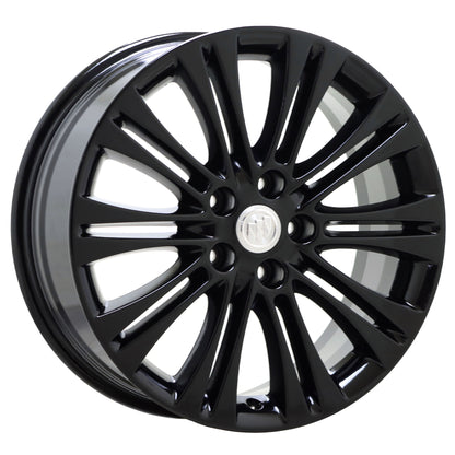 18" Buick Verano Gloss Black wheels rims Factory OEM set 4112
