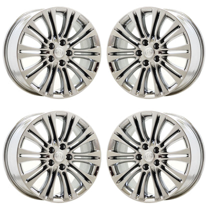 18" Buick Verano Bright Chrome wheels rims Factory OEM set 4112