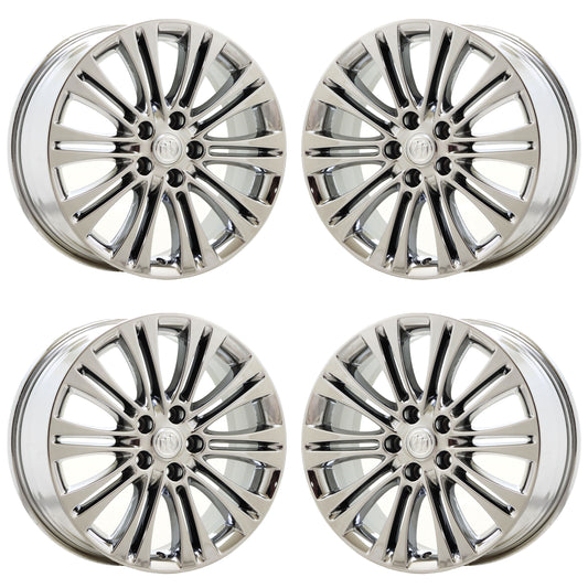 18" Buick Verano Bright Chrome wheels rims Factory OEM set 4112
