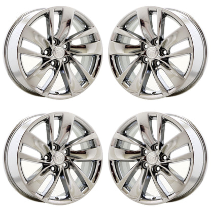 18" Buick Regal Bright Chrome wheels rims Factory OEM set 4119