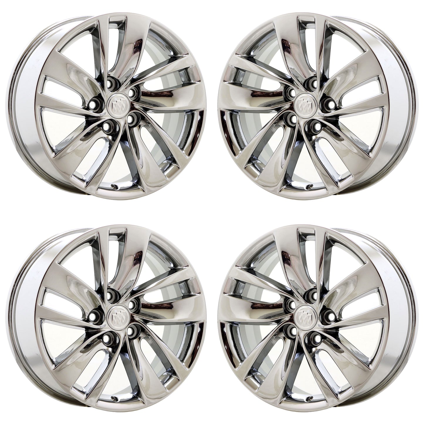 18" Buick Regal Bright Chrome wheels rims Factory OEM set 4119