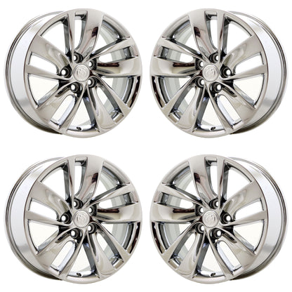 18" Buick Regal Bright Chrome wheels rims Factory OEM set 4119