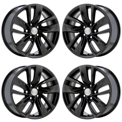 18" Buick Regal Black Chrome wheels rims Factory OEM set 4119