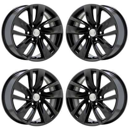 18" Buick Regal Black Chrome wheels rims Factory OEM set 4119 EXCHANGE