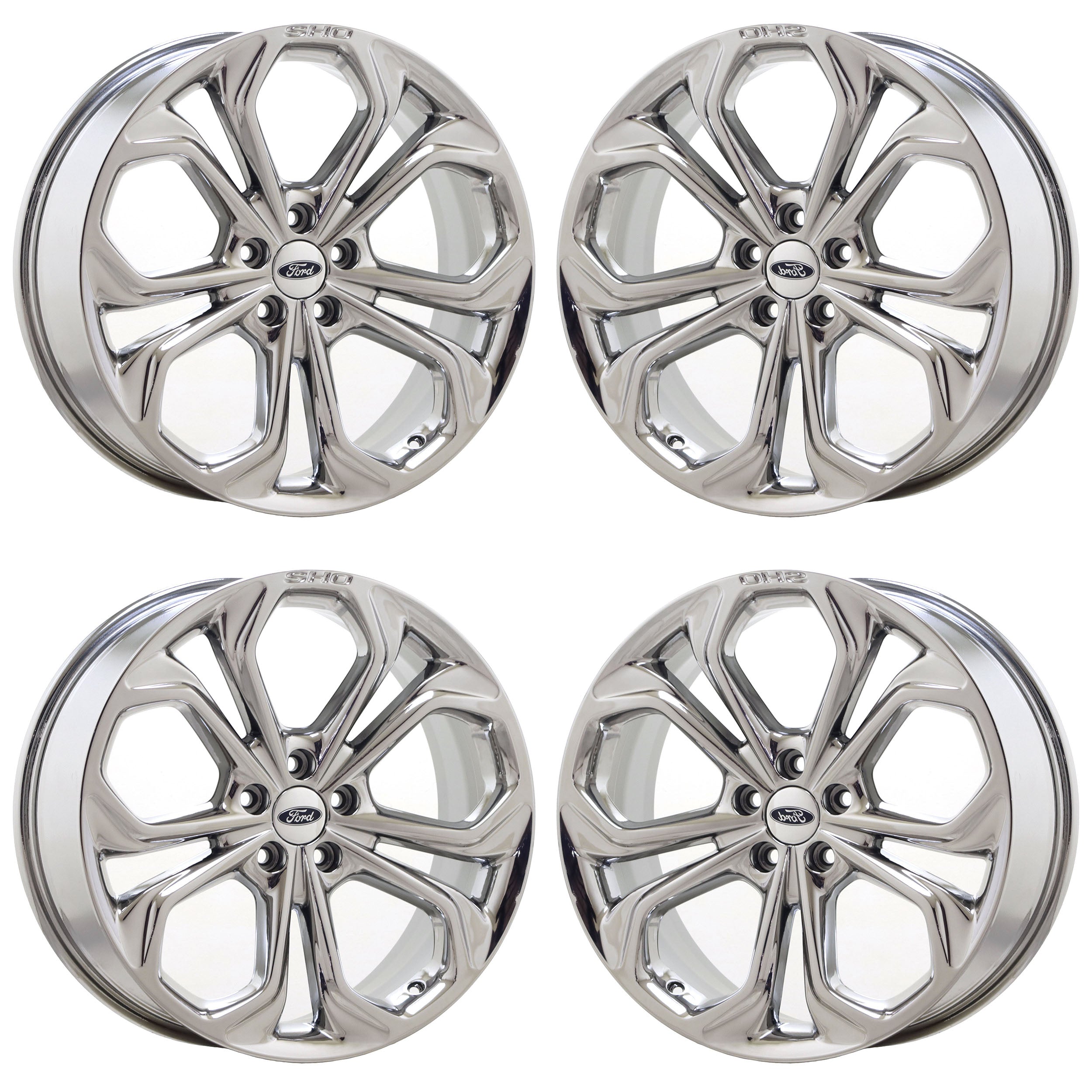 20" Ford Taurus Bright Chrome wheels rims Factory OEM set 3926B
