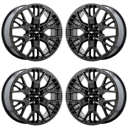 21" Chevrolet Blazer Black Chrome wheels rims Factory OEM set 14085