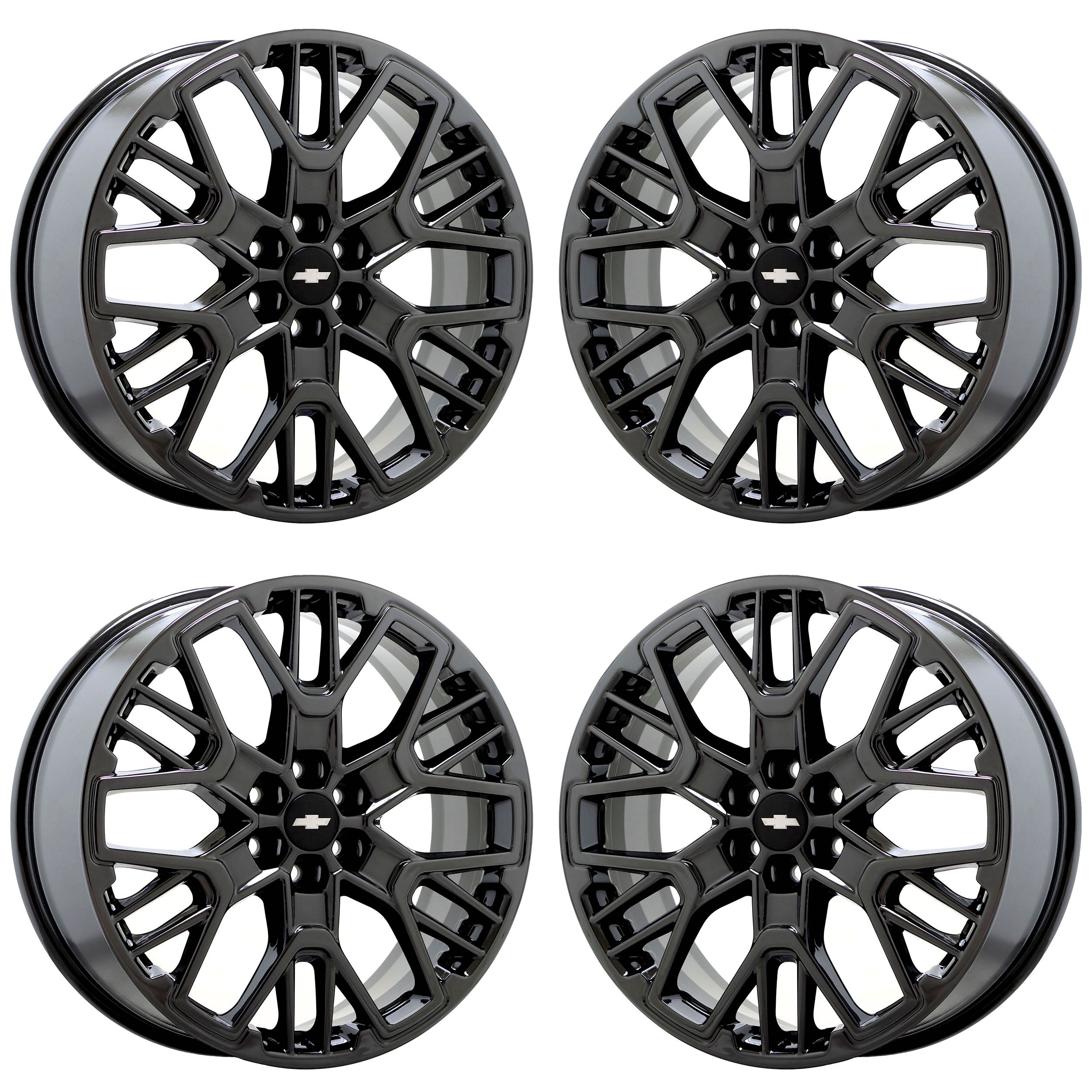 21" Chevrolet Blazer Black Chrome wheels rims Factory OEM set 14085 EXCHANGE