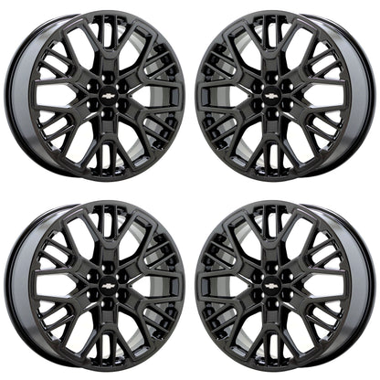 21" Chevrolet Blazer Black Chrome wheels rims Factory OEM set 14085 EXCHANGE