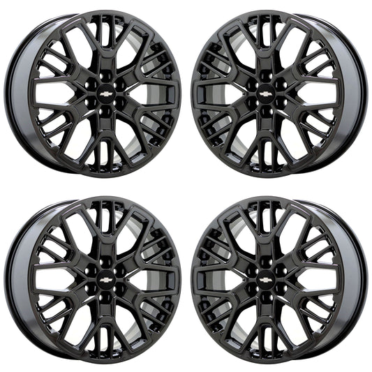 21" Chevrolet Blazer Black Chrome wheels rims Factory OEM set 14085 EXCHANGE