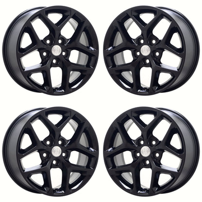 18" Buick Lacrosse Regal Gloss Black wheels rims Factory OEM set 97464