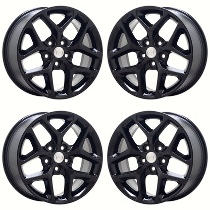18" Buick Lacrosse Regal Gloss Black wheels rims Factory OEM set 97464