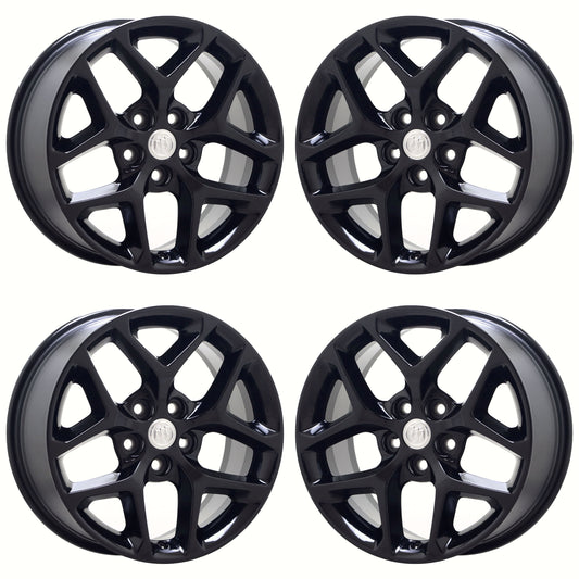 18" Buick Lacrosse Regal Gloss Black wheels rims Factory OEM set 97464