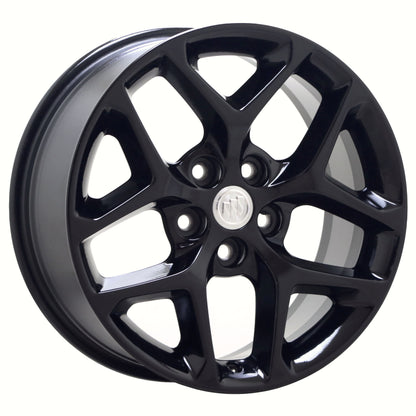 18" Buick Lacrosse Regal Gloss Black wheels rims Factory OEM set 97464 EXCHANGE