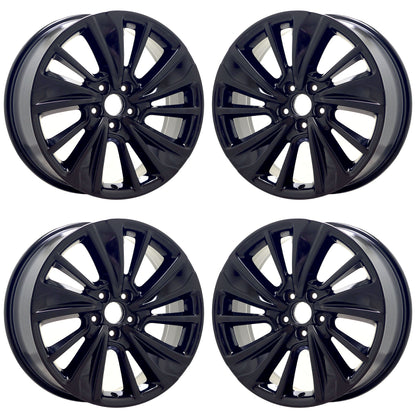 20" Acura MDX Gloss Black wheels rims Factory OEM set 71838