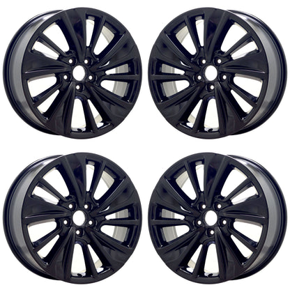 20" Acura MDX Gloss Black wheels rims Factory OEM set 71838