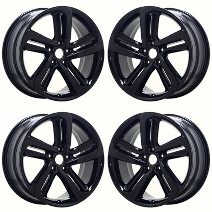 19" Honda Accord Gloss Black wheels rims Factory OEM set 64127 EXCHANGE