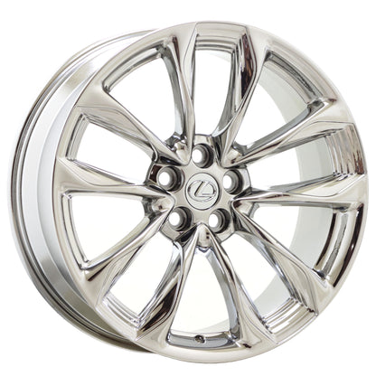 21" Lexus LC500 LC500h Bright Chrome wheels rims Factory 74361 74362 EXCHANGE