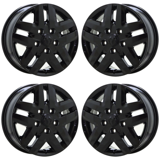 16" Dodge Ram Promaster Gloss Black wheels rims Factory OEM set 2533