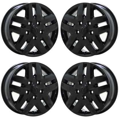 16" Dodge Ram Promaster Gloss Black wheels rims Factory OEM set 2533 EXCHANGE