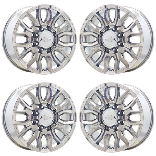 20" Chevy Silverado 2500 3500 Bright Chrome wheels rims Factory OEM set EXCHANGE