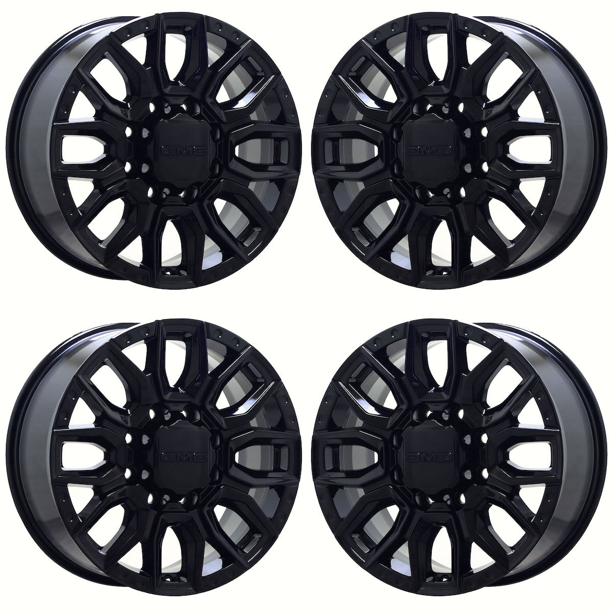 20" GMC Sierra 2500 3500 Gloss Black wheels rims Factory OEM EXCHANGE 84622785