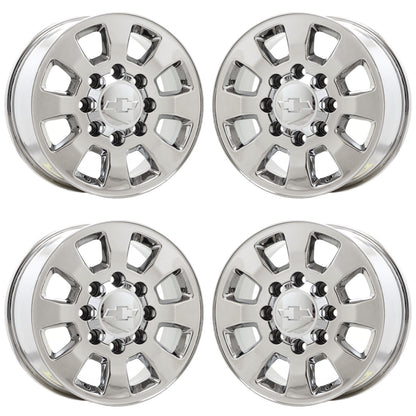 18" Chevrolet Silverado 2500 3500 Bright Chrome wheels rims OEM 5501 EXCHANGE