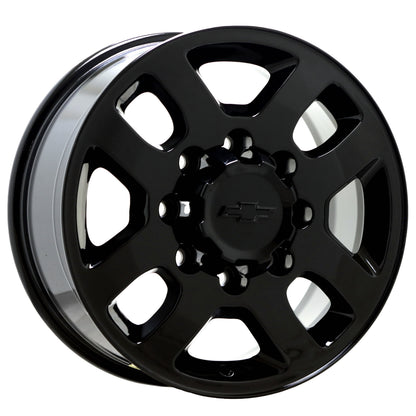 18" Chevrolet Silverado 2500 3500 Gloss Black wheels rims OEM set 4 5502