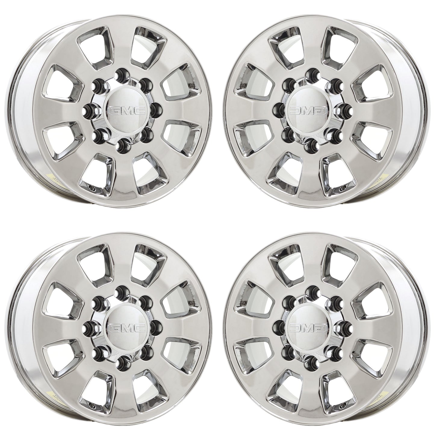 18" GMC Sierra 2500 3500 Bright Chrome wheels rims OEM set 5501
