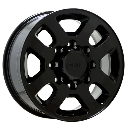 18" GMC Sierra 2500 3500 Gloss Black wheels rims OEM set 4 5502 EXCHANGE