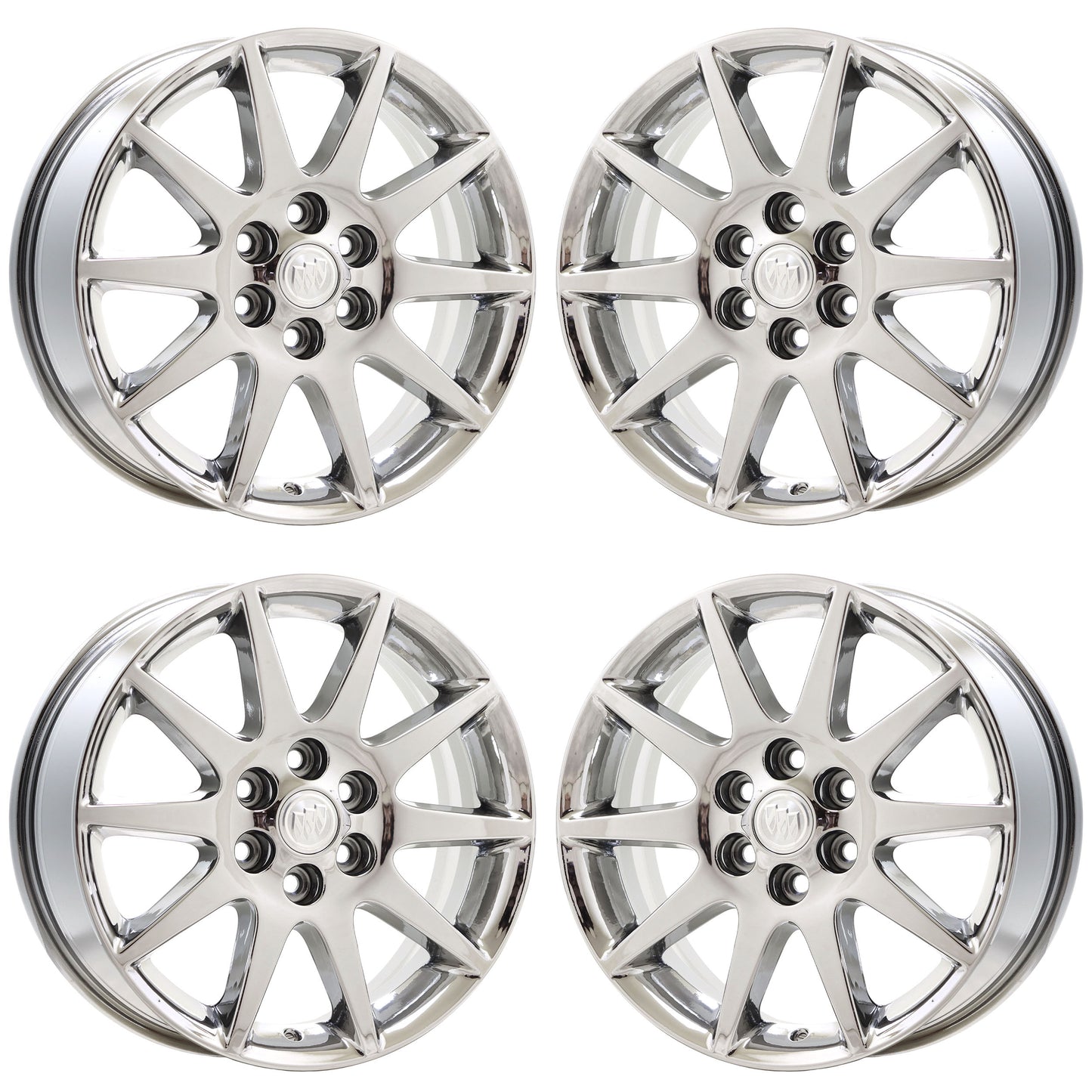 19" Buick Enclave Bright Chrome wheels rims Factory OEM set 4131