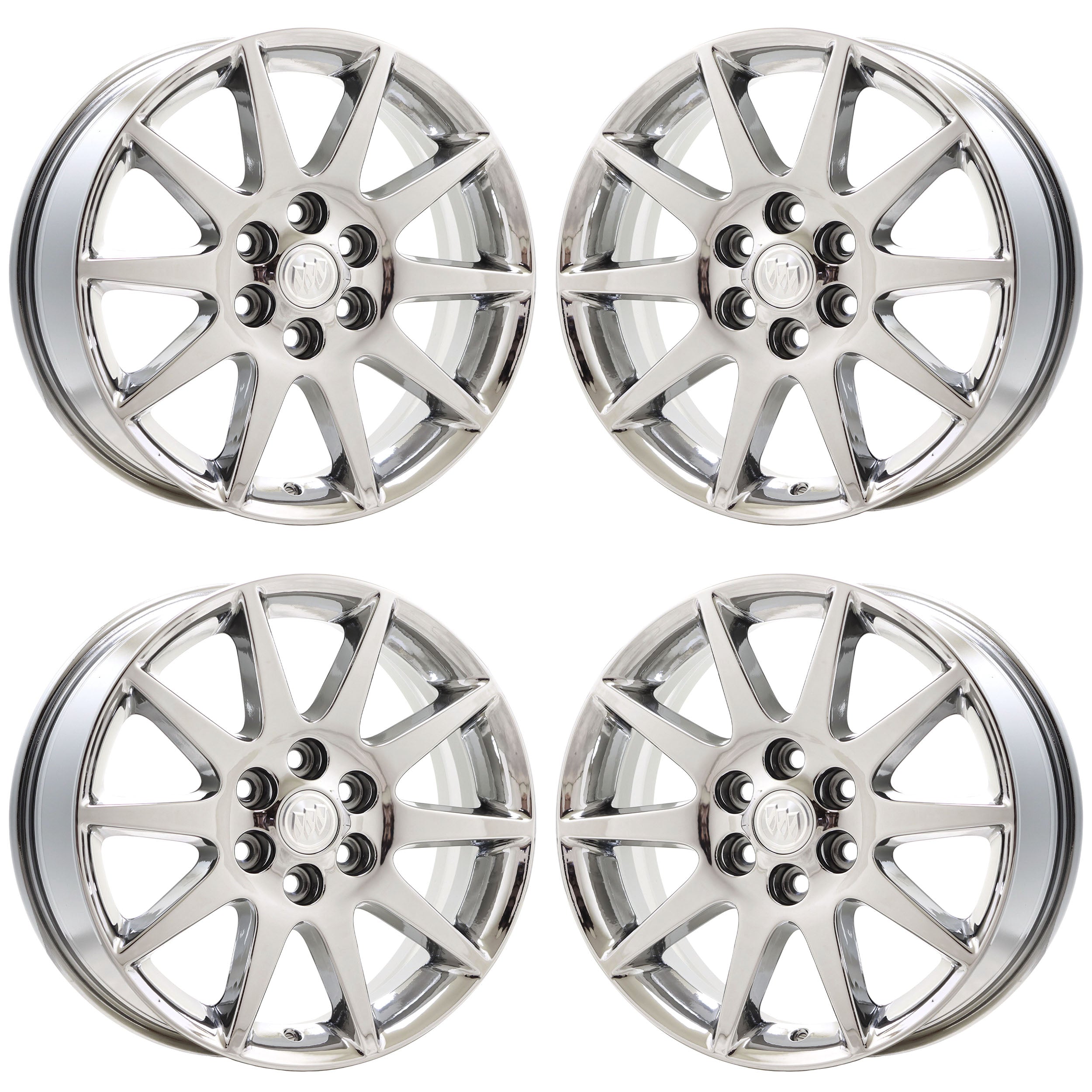 19" Buick Enclave Bright Chrome wheels rims Factory OEM set 4131