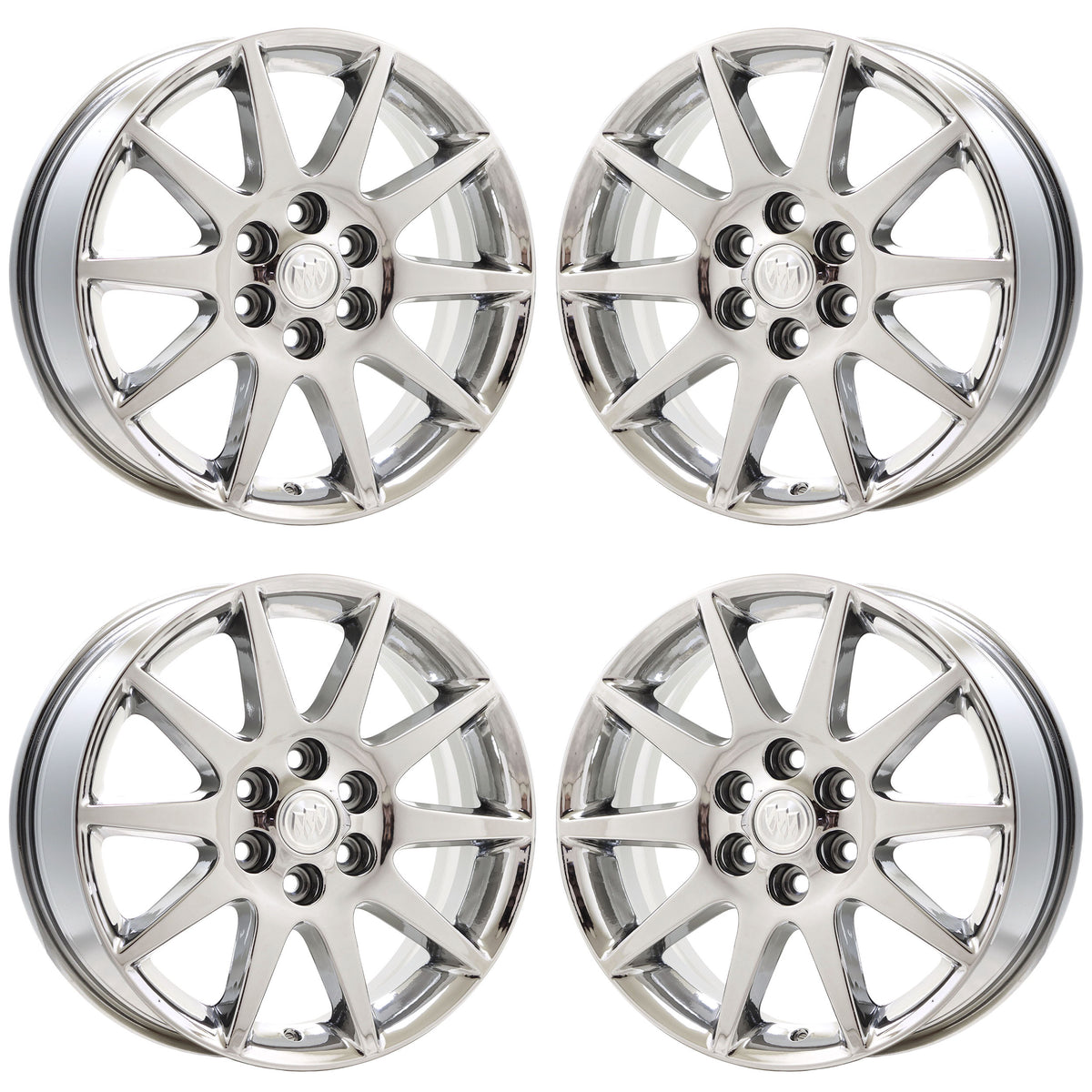 19" Buick Enclave Bright Chrome wheels rims Factory OEM set 4131 EXCHANGE