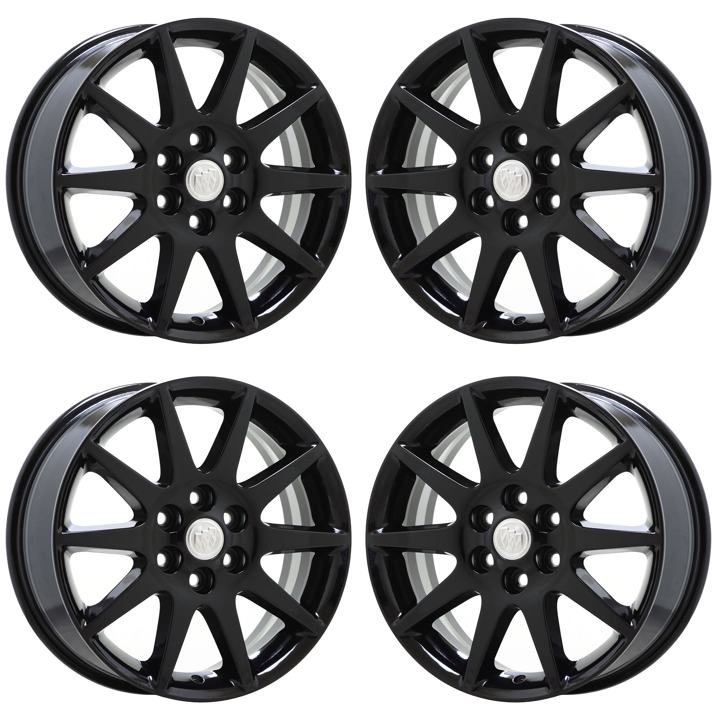 19" Buick Enclave Gloss Black wheels rims Factory OEM set 4131 EXCHANGE