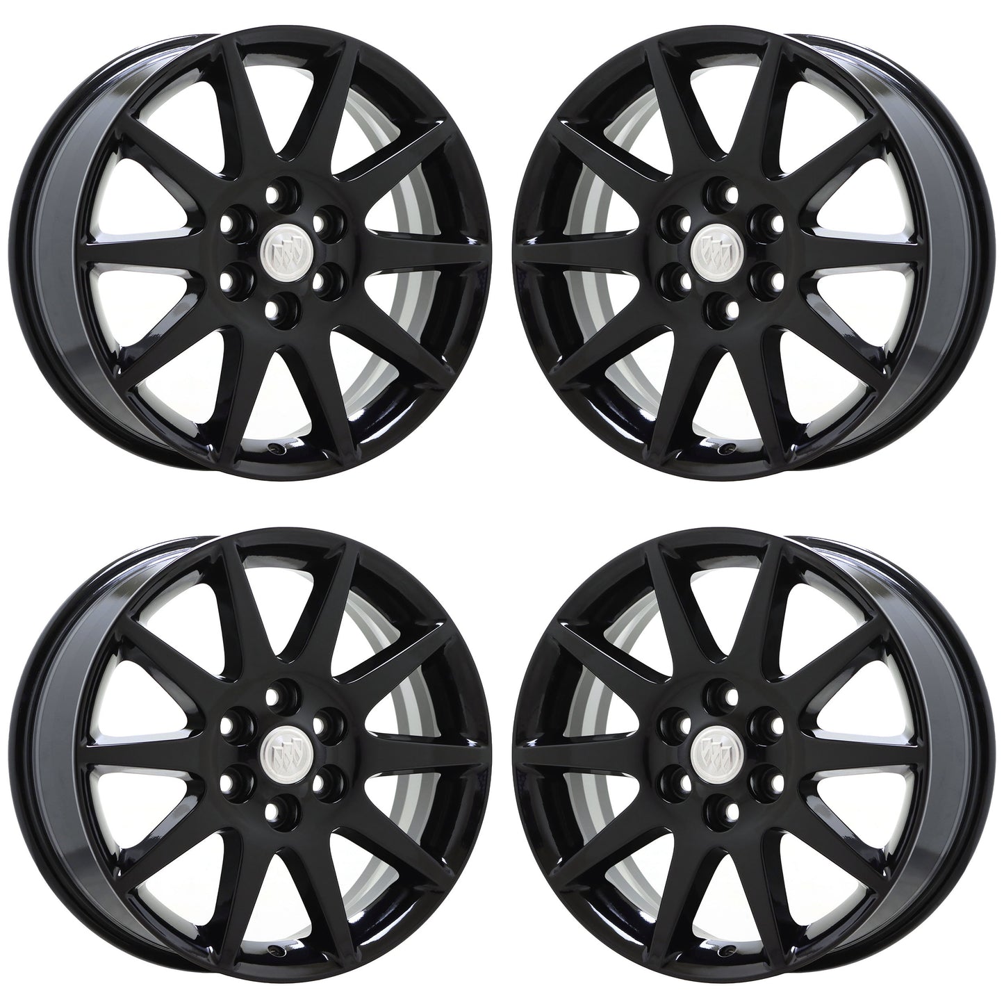 19" Buick Enclave Gloss Black wheels rims Factory OEM set 4131 EXCHANGE