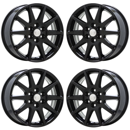19" Buick Enclave Gloss Black wheels rims Factory OEM set 4131 EXCHANGE