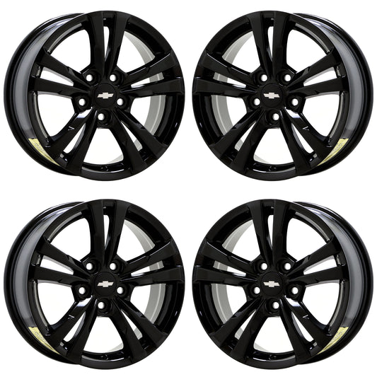 17" Chevrolet Equinox Gloss Black wheels rims Factory OEM set 5433
