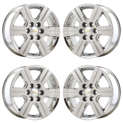 18" Chevrolet Traverse Bright Chrome wheels rims OEM set 5408 EXCHANGE