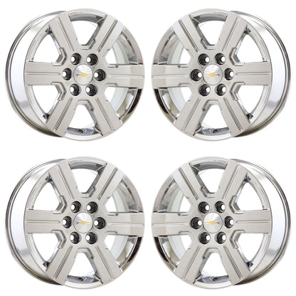 18" Chevrolet Traverse Bright Chrome wheels rims OEM set 5408 EXCHANGE